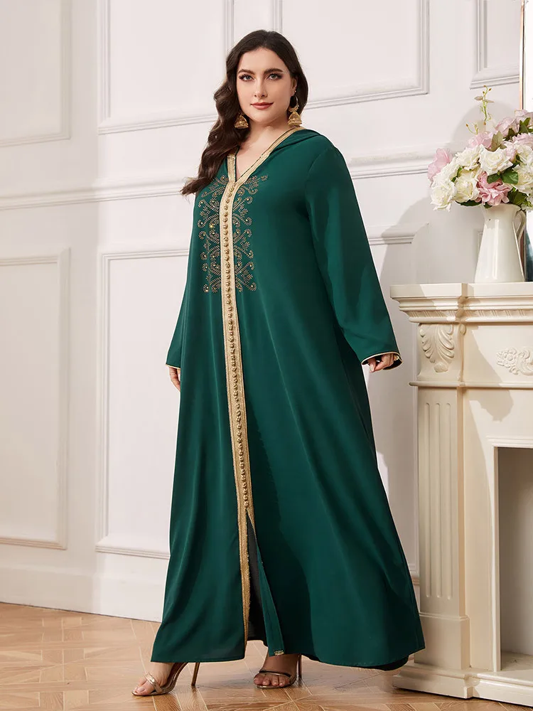 

Рамадан Eid Green Abaya Дубай, Турция исламский хиджаб мусульманское платье Caftan Robe Long Femme Kebaya африканские платья для женщин Caftan