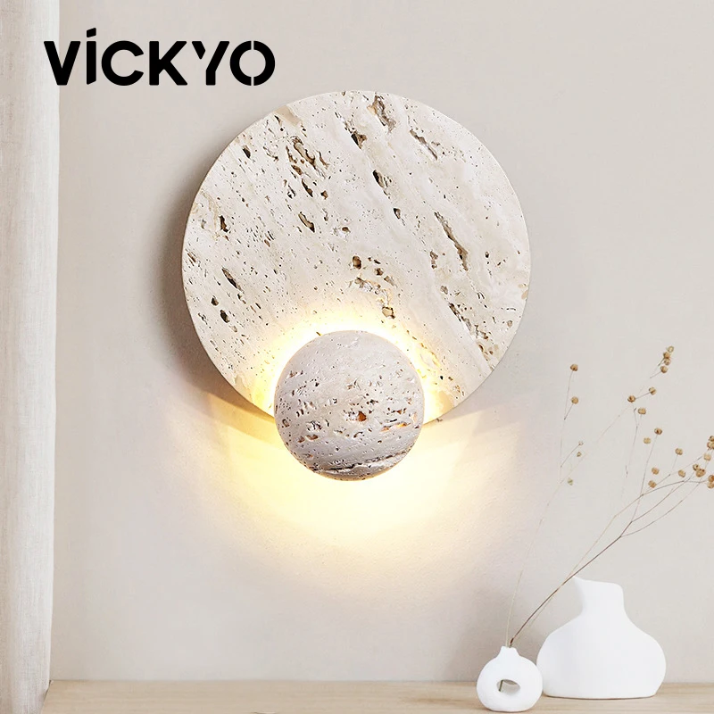 Vickyo Nordic Led Interior Wall Lights Round Creative Art Wall Lights