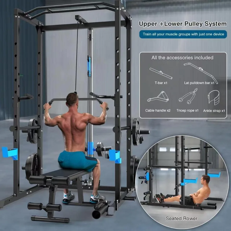 Versatile Multi Functional Power Rack for Home Gym