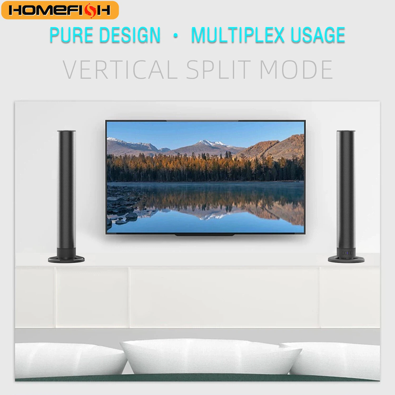 PHONEPACE TV Sound Bars Detachable 2 in 1 Bluetooth 5.3