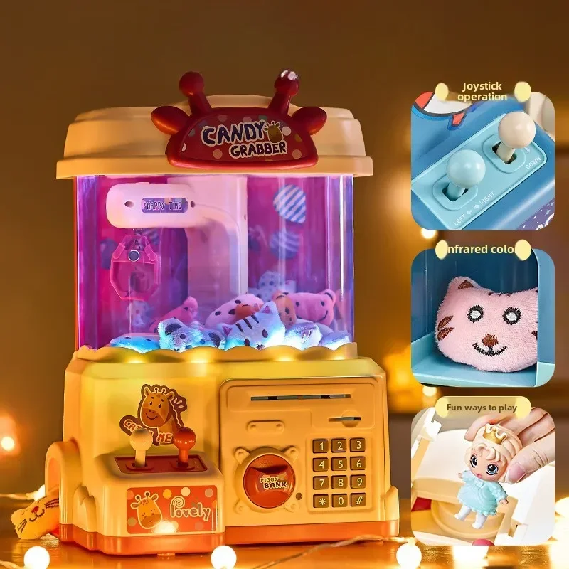 New Piggy Bank Claw Machine Large Children Toys Clamping Toy Egg Twisting Machine Birthday  Boys Girl Girls Sporting Facilities 2