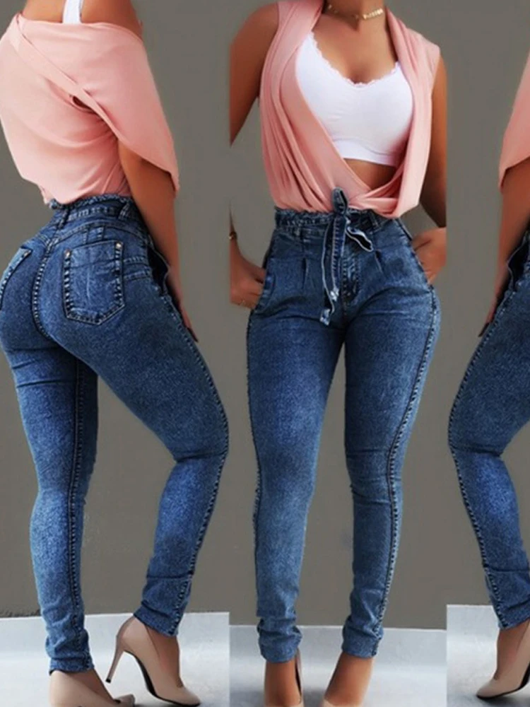 パンツ HIGH WAIST SKINNY DENIM Seven7 Women's Tummyless High Rise Slimming Stretch Skinny