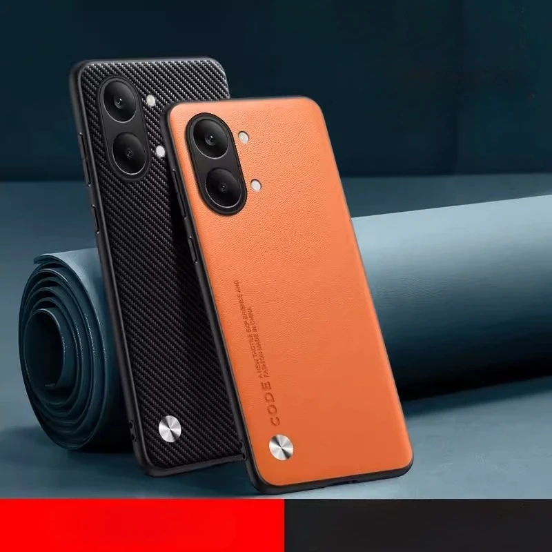 Premium PU Leather Shockproof Matte Case - Silicone TPU Protection Cover