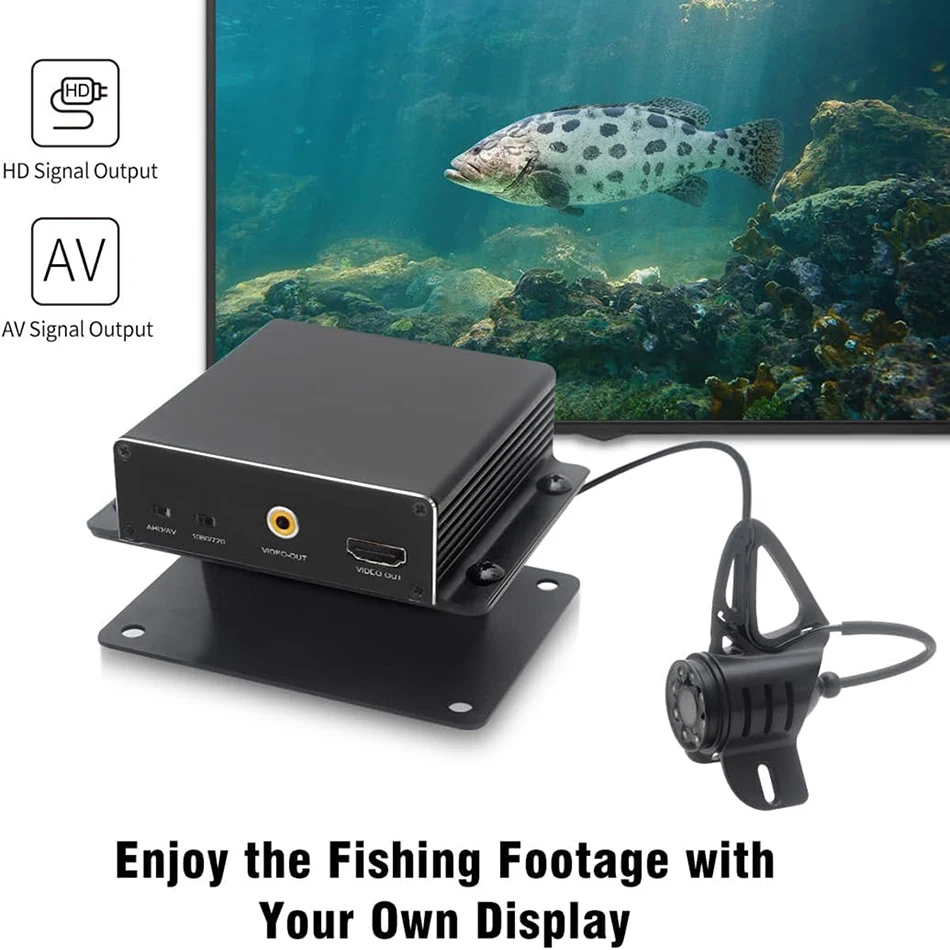 MOQCQGR 2024 Newest Underwater Fishing Camera with AV & HDMI Port, HD 1080P Fish  finder,Ice Fishing Camera for Boy/Man's Gift - AliExpress