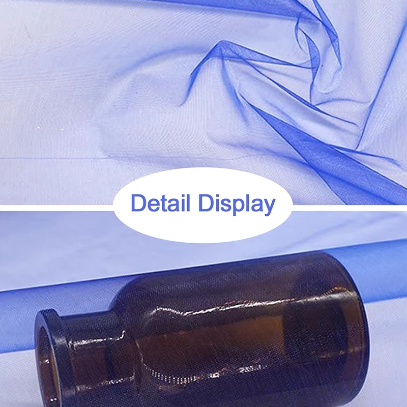 10M Organza Tüll transparenter Stoff Hintergrund Vorhang, moderne Organza Outdoor Party Dekor Stuhl Dekoration für Hochzeit, Party Dekor – Detail 2