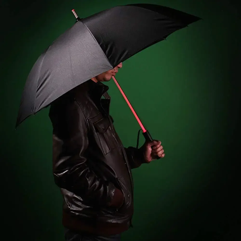 LED Light Up Umbrellas with Flashlight Handle Clear Black Gray Red mini umbrella folding umbrella automatic umbrella