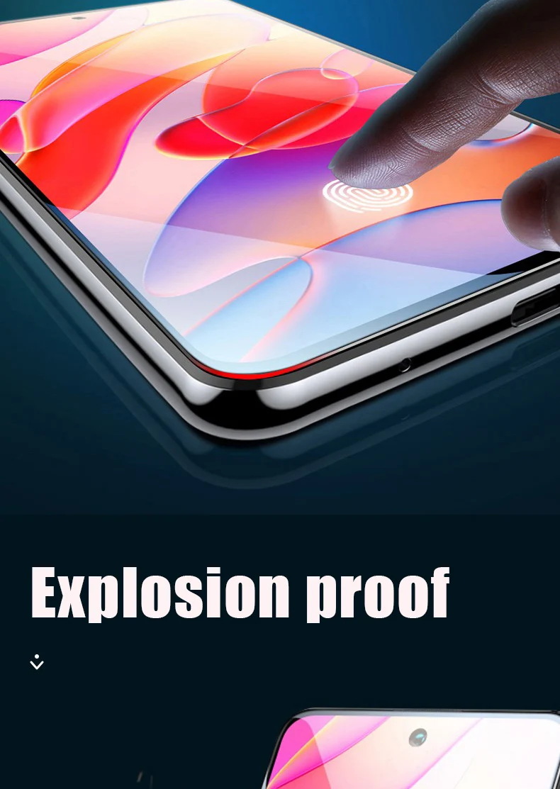 4PCS Schutzglas für Poco X3 X4 GT NFC X5 X6 X7 Pro 5G Displayschutzfolie für Xiaomi Poco M3 M4 M5 M5S M6 M7 Pro Glasfolie – Detail 8