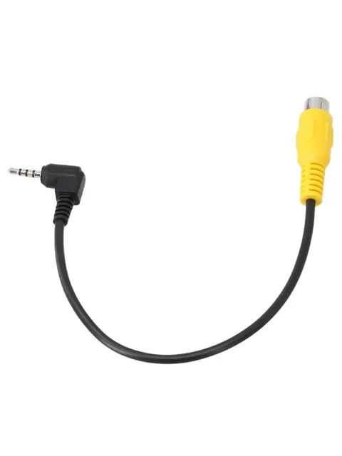 R CA To 2.5mm AV Converter Cable Car Rear View Reverse Parking Camera Car Navigation Video Cable GPS Camera Conversion Cable 6