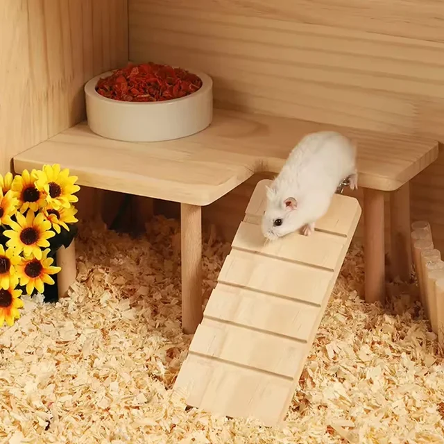 Wooden Hamster Climbing Ladder 1