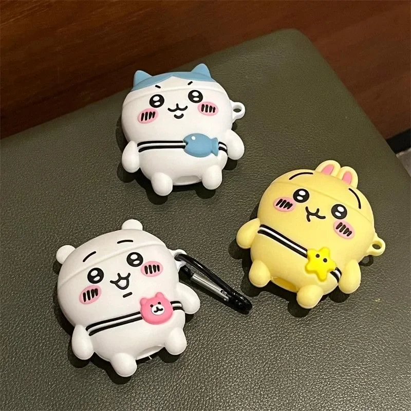 

MINISO Chiikawa Apple airpods case kawaii cartoon Anime Hachiware usagi AirPods pro 2 3 pro2 Bluetooth ear case Girly boys Gift