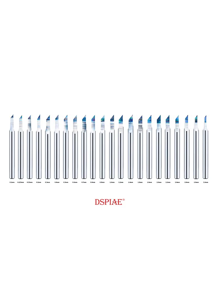 DSPIAE Model Making Tool PB Series Full Section Tungsten Steel Pushing Knife Head 0.1-3.0MM Multiple Models model tools