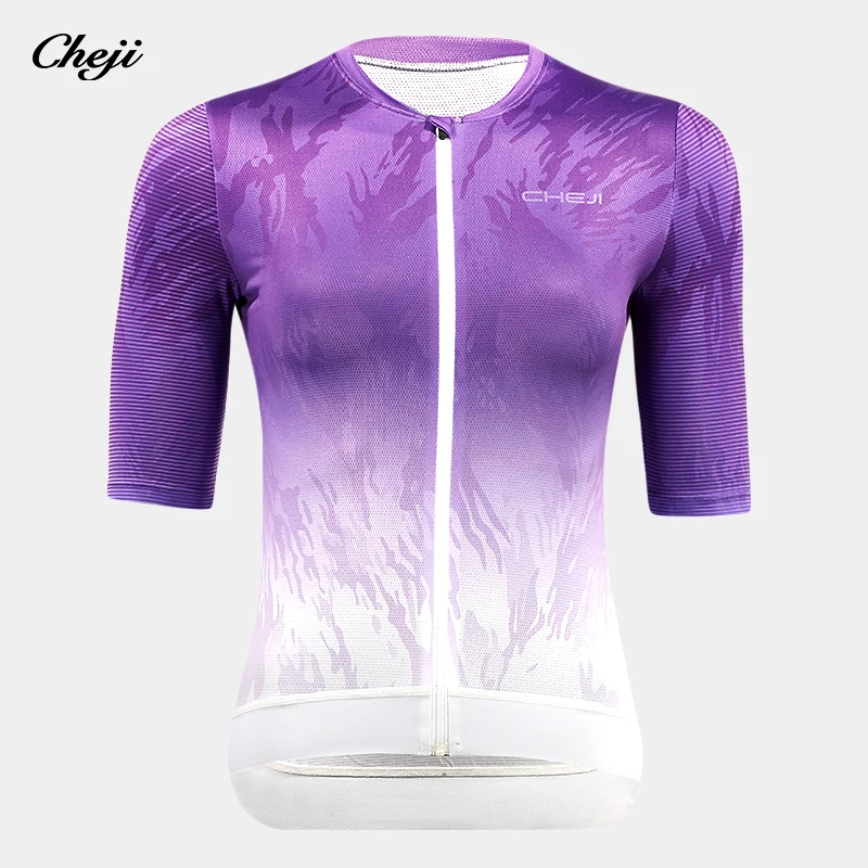 

Cheji Cycling Clothing 2023 Women's short sleeve top quick drying breathable high quality customized jesrsey