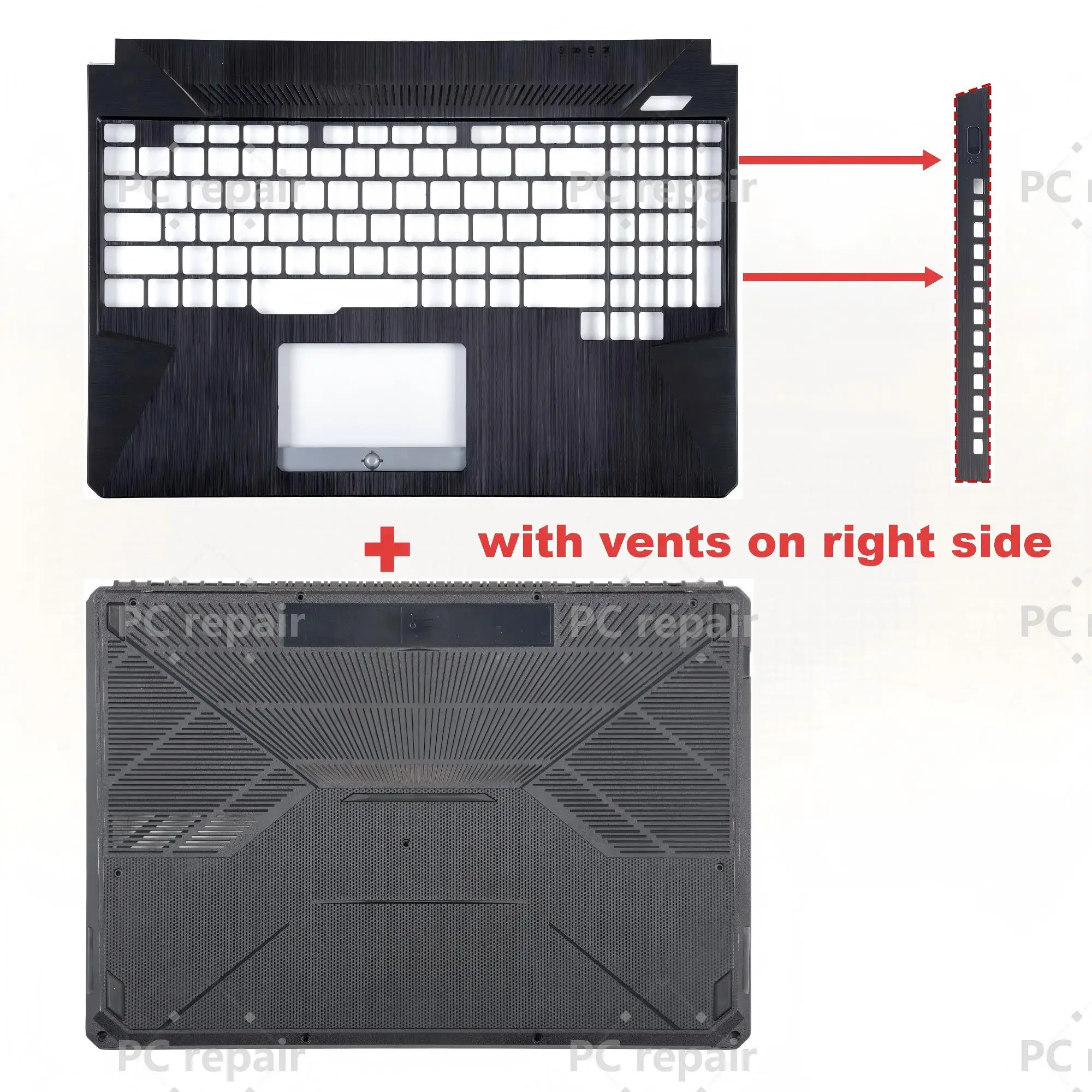 Durable 15.6 Protective Laptop Back Cover/Bezel/Hinges