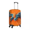 Colorful Graffiti Suitcase Cover 3D Print Knot Travel Perfect Flight Travel Elastic Luggage Case Protection 3