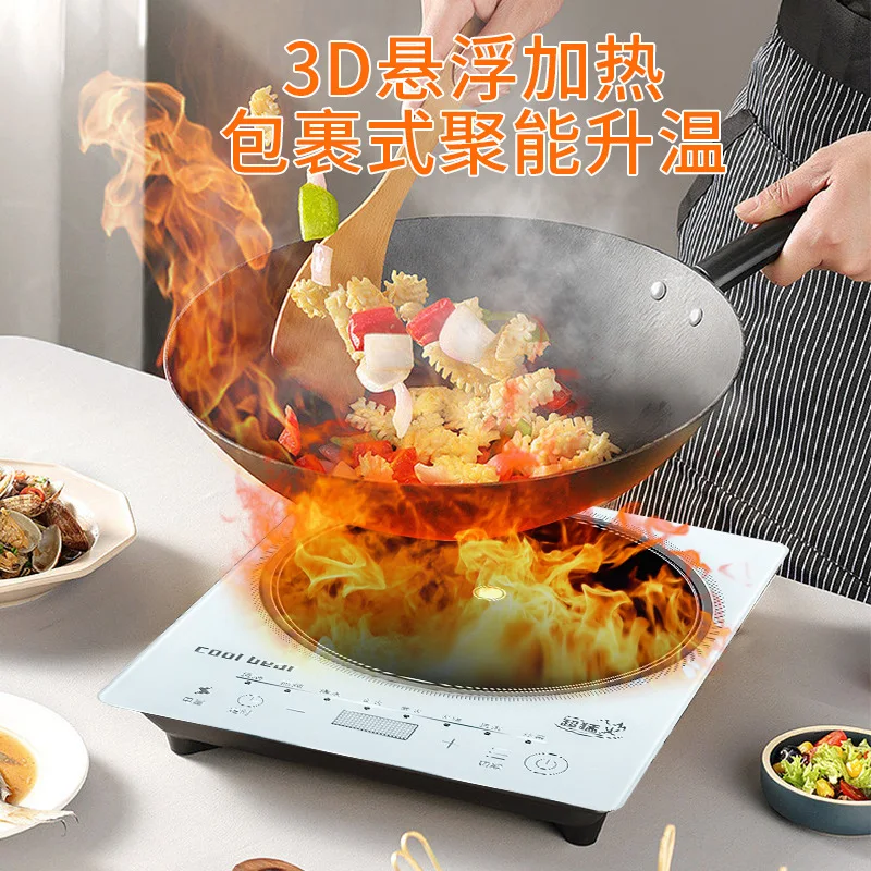 New Home electric stove Induction cooker 2200W High Power Touch Screen Even Heat Stir Fry Intelligent Hot Pot Induction Stove