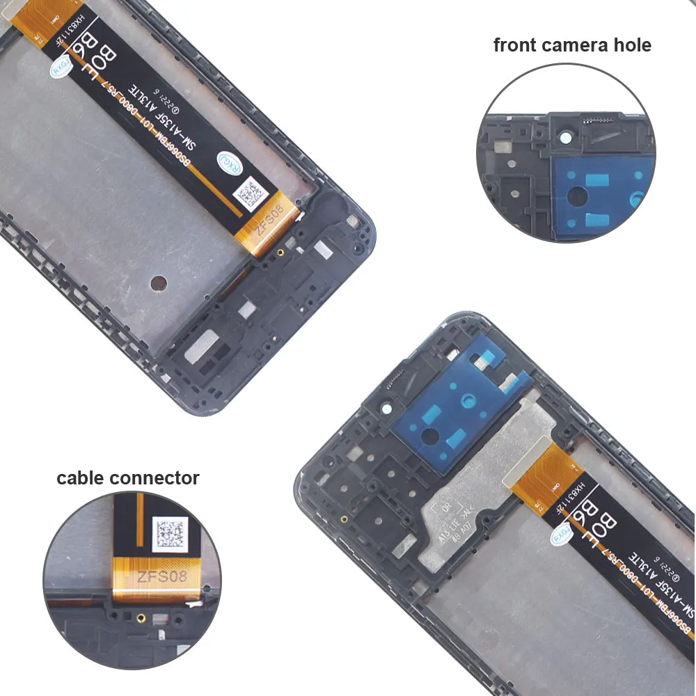 A13 A135F A135M LCD pour Samsung Galaxy A13 4G écran tactile numériseur panneau assemblée pour Samsung Galaxy A13 A135U A135N – Image 6