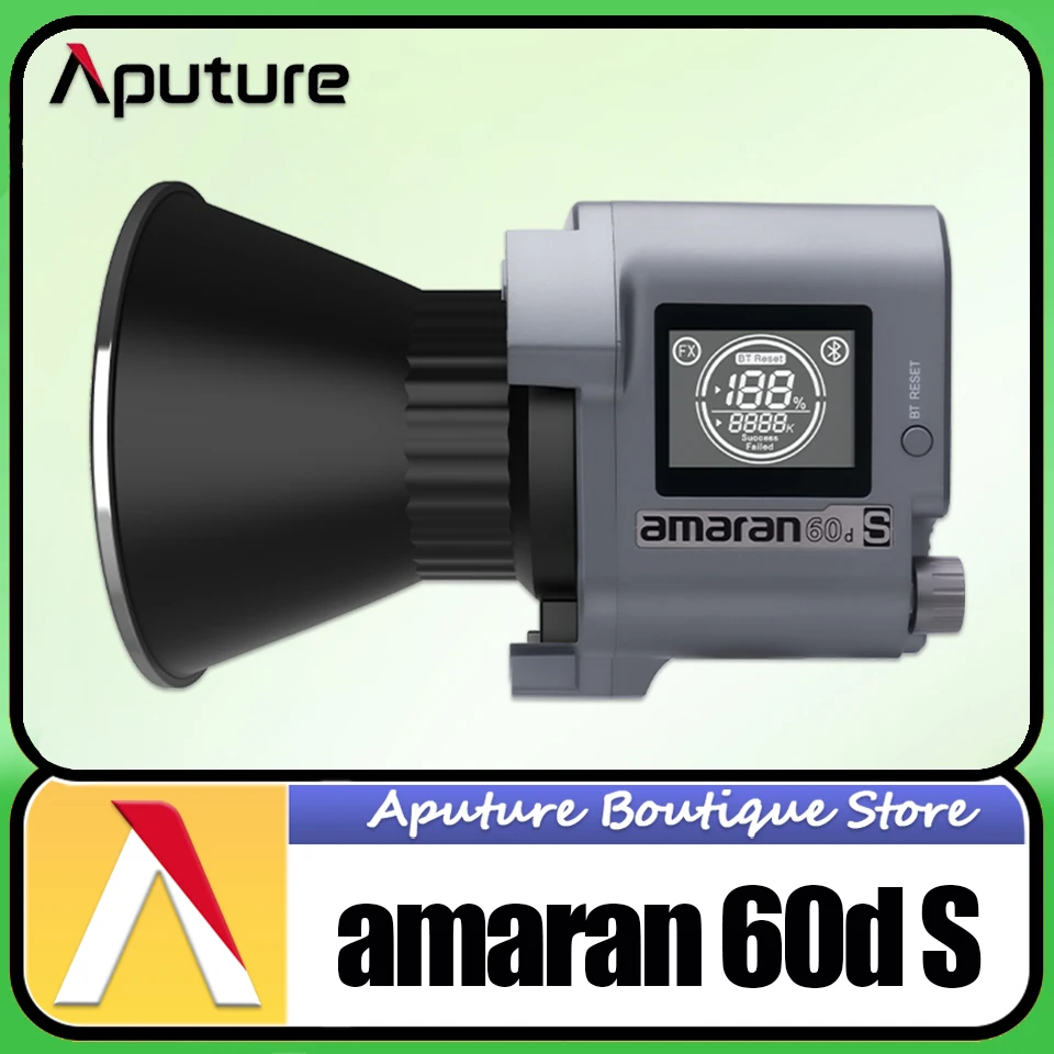 

Aputure Amaran COB 60d S 65W 5600K Daylight Video Light for Studio Camera Studio Photography with Bowens Mount CRI 96+ TLCI 99+