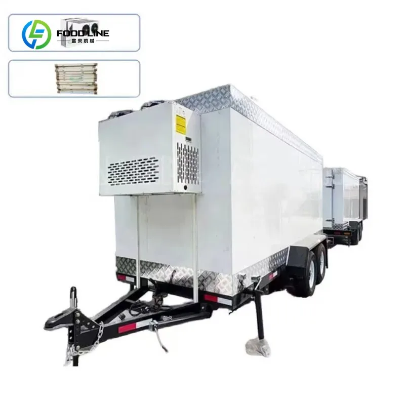 Camion Frigorifero per Stoccaggio in Celle Frigorifere, Rimorchio Refrigerato, Cella Frigorifera Mobile per Trasporto Alimenti Commerciale Personalizzato - immagine 5
