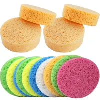 25 Pcs Compression Face Puff Facial Sponges Makeup Blender Removal for Estheticians Cellulose Scrubber Cleansing 2