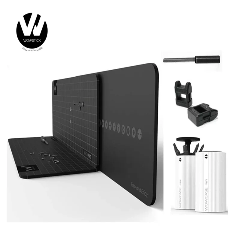 Wowstick Wowpad 마그네틱 스크루패드 나사 위치 메모리 플레이트 매트, 1FS 1P + 1F + 플러스 Wowcase 노즐 키트 옵션