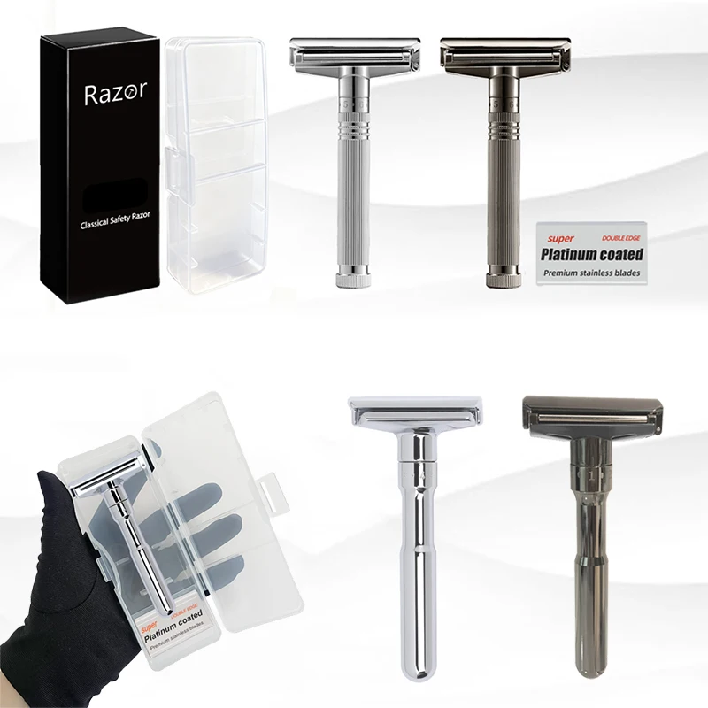 Shavcooo GP200 Glide 2.0 Pro Sicherheitsrasierer 1–6 verstellbarer Rollrasierer für Männer, Bartpflege mit 5, zweischneidiger Klinge – Detail 9