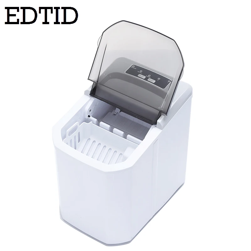 110V/220V Commercial Automatic Ice Cube Maker Portable Household Electric Bullet Round Ice Making Machine 15kg/24H Coffee Bar 4
