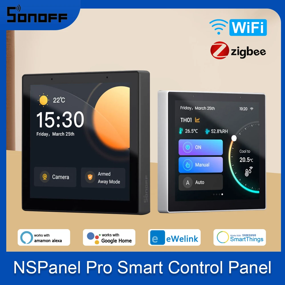 Sonoff Nspanel Pro Smart Home Pannello Di Controllo Eu Hmi Tft 3.95 "Touch Screen Smart Scene Display Controllo Vocale Tramite Alexa Google