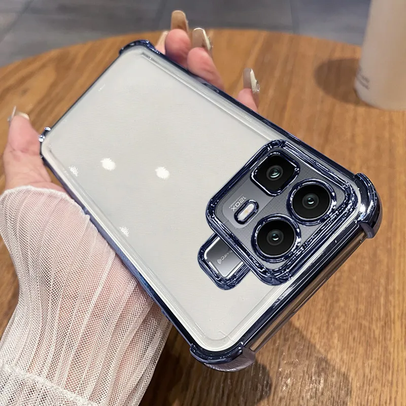 Enhanced Lens Protection Film Case with Four-Corner Anti-Shock Bumper Cover