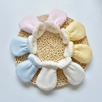 Soft Kids Gloves Winter Baby Full Finger Mittens Solid Thicken Newborn Anti-Grab Gloves Fleece Toddler Hand Warmer Mittens 0-3Y 1