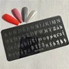 Alien English Letter Stamping Plate Special Characters  Nail Plate Letters Nail Stamp Plate Mouteen-036 1
