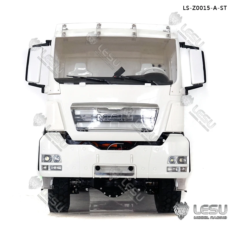 4*4 LESU 1/14 TGS RC Dumper Truck Metal Chassis Construction Tipper Model Toy With Light Sound Motor ESC TH16798 3