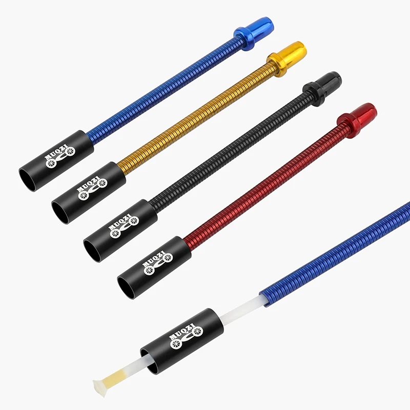 Bicycle Brake Cable Bicycle V Brake Parts MUQZI 2PCS Spring V Brake Noodle Stainless Steel Mountain Road Folding Bike Brake Bend Tube Cable Guide