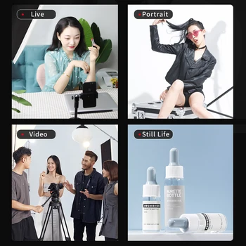 100W Photography LED Video Light  Daylight-Balanced Sun Lamp for Portrait Flash Studio Accessories Youtube Live 6