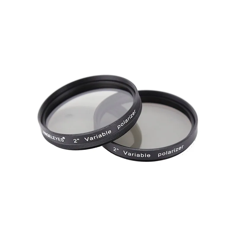 Angeleyes polarizer filter, adjustable astronomical telescope accessories, optical glass lenses, 1.25 inch, 2 inch