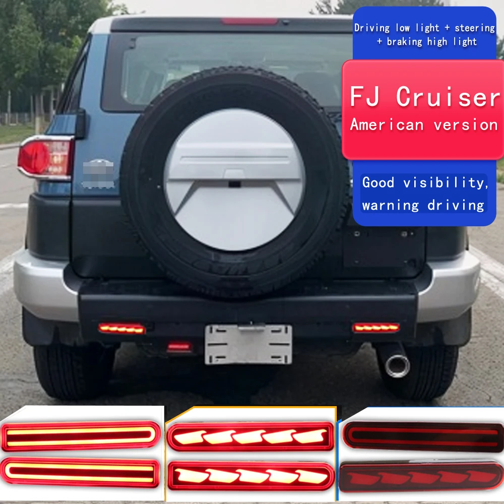 2個トヨタfjクルーザー米国2007-2020 2021 2022 ledリフレクターリア