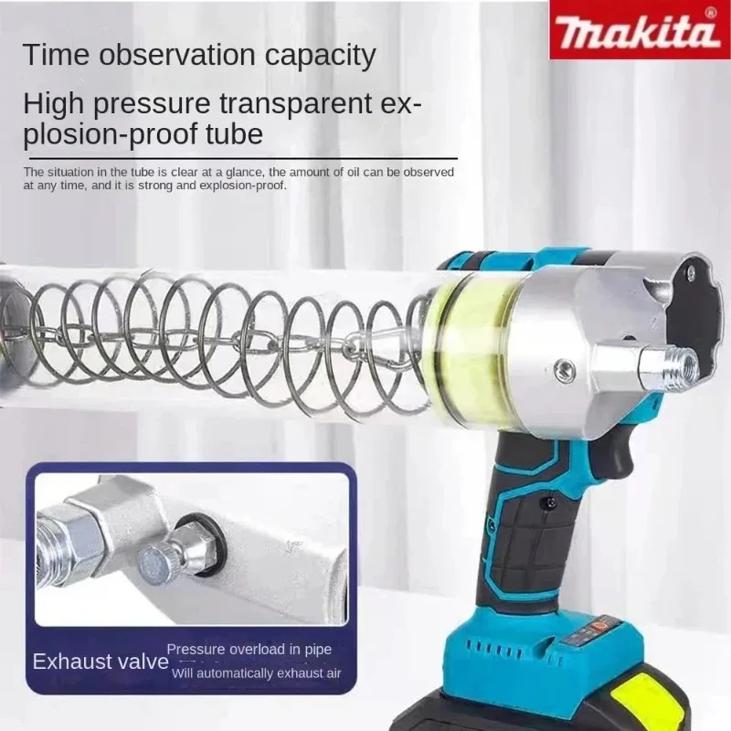 마키타 브러시리스 전동 그리스건 무선 완전 자동 고압 굴삭기 전용 그리스건 (18V 배터리용)