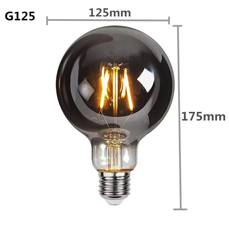 ตัวเลือกสินค้า หลอดไฟ Edison สไตล์วินเทจ สีเทา 4W