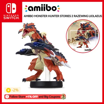 Nintendo Switch AMIIBO MONSTER HUNTER STORIES 2 RAZEWING LIOLAEUS con scatola originale per console per videogiochi Nintendo Switch