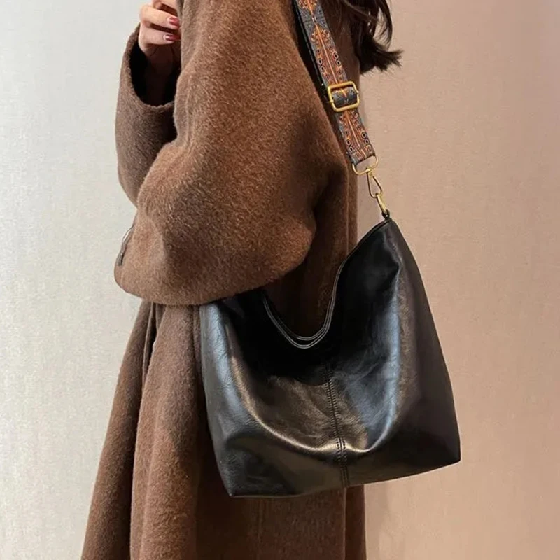 Women Vintage Crossbody Bag Geometric Strap Hobo Bag 2023