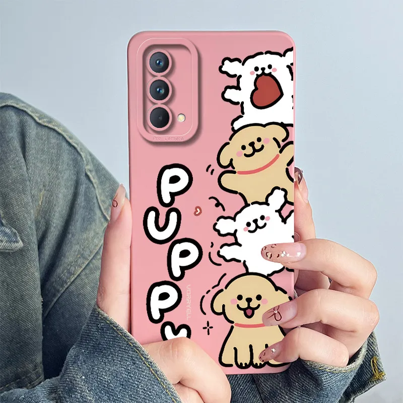 Soft Silicone Fashion Flower Printed Phone Case for Realme GT Master Edition