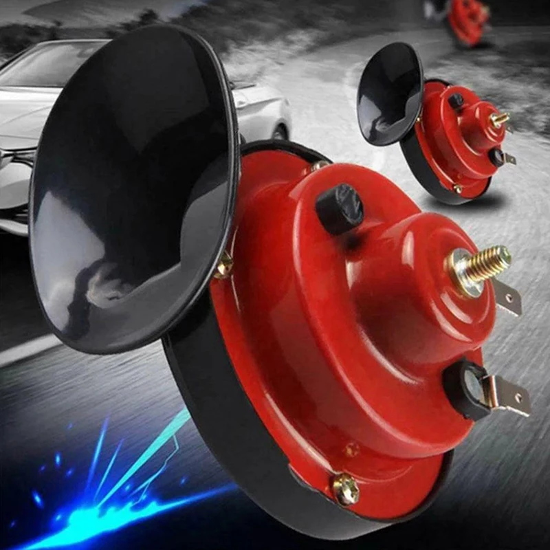 Air Horn, 180DB Rot Air Horn 12V/24V Druck Pfeife Horn Universal für PKW  LKW SUVs Motorräder