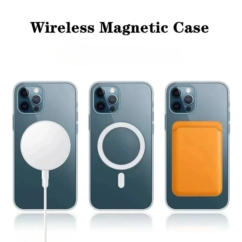 2-in-1 Magnetic Leather Wallet & Card Holder with Shockproof Case