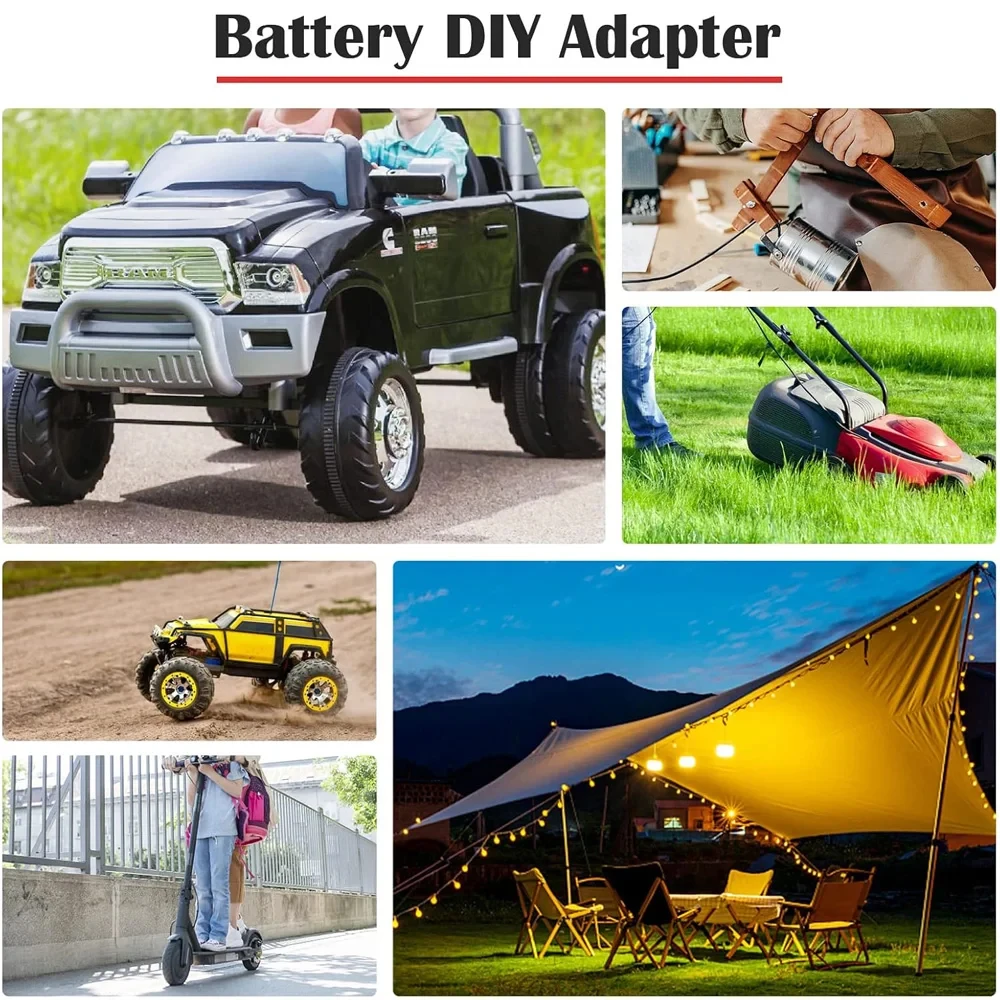For Makita MT 18V Li-ion Battery Adapter DIY Battery Cable Connector Output Adap