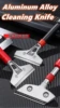 Portable Aluminum Alloy Cleaning Shovel Knife Wallpaper Paint Tiles Flooring Scraper Remover With SK-5 Blade Home Cleaning Tools 2