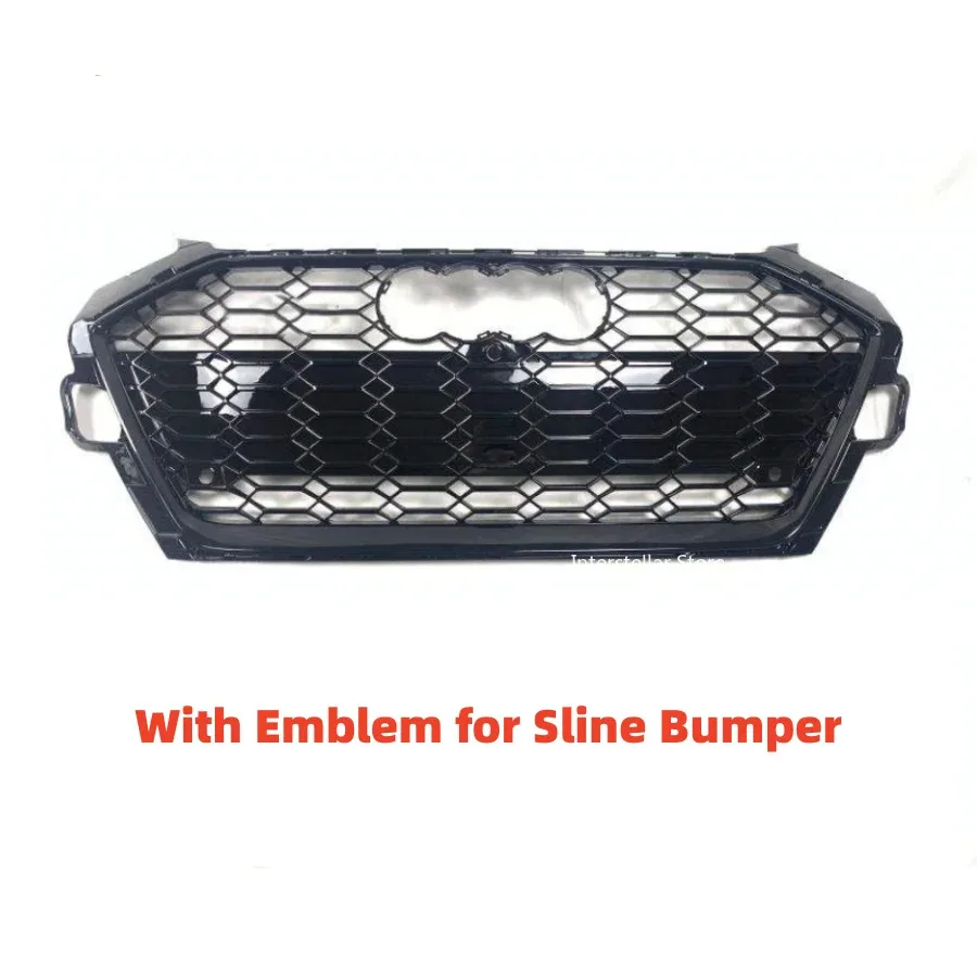 

Front Bumper Grille Front Sport Grill Racing Grill Car Bumper Grill for Audi A4/S4 2020 2021 2022 For RS4/S4 Grill Style