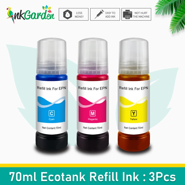 Tinta de reposición para impresora Epson EcoTank, Color negro, L3150, L100,  L101, L110, L111, L200, L201, L210, L211, L220, L130, L300, L310|Kits de  recarga de tinta| - AliExpress