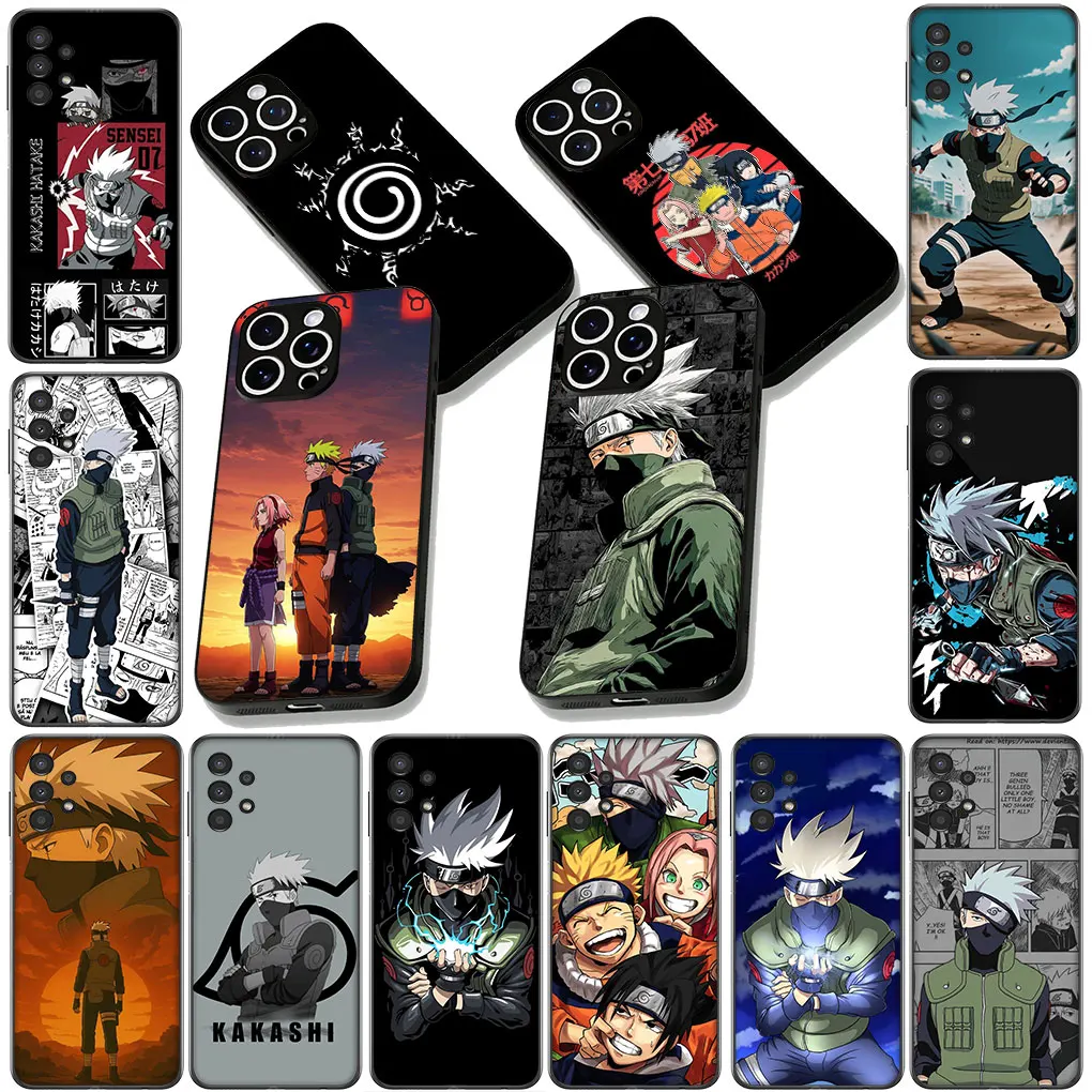 Kakashi & Sasuke Anime Design Soft Phone Cover