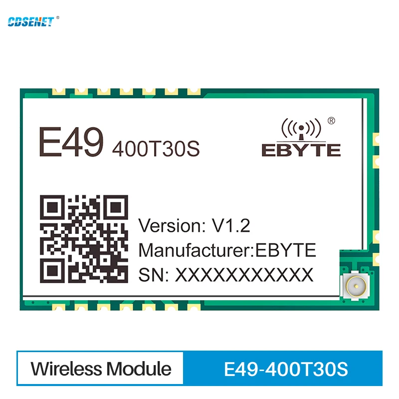 433MHz Wireless Data Narrowband Transmission RF Module CDSENET E49-400T30S SMD 30dbm 5.6KM Low Power Antenna IPEX/stamp hole esp8285 wifi module 2 4ghz serial to wifi wireless ttransparent transmission control board cdsenet e103 w10 at command ipex