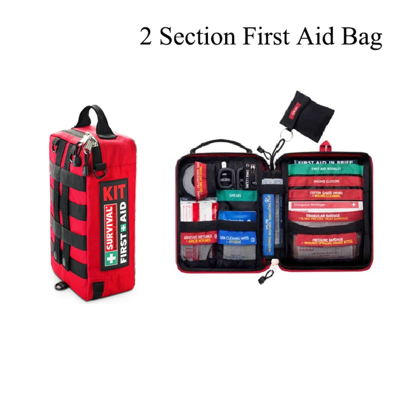 137 Piece 2 in 1 First Aid Kit Camping Hunting Survival Emergency Kits 