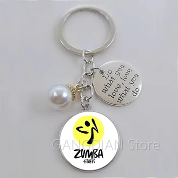 DIY 발레리나 줌바 피트니스 키체인, 당신이 좋아하는 것, 당신이 하는 것을 사랑하십시오